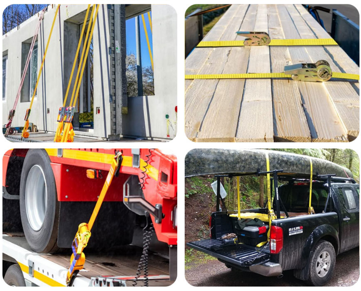 1000KG ratchet tie down strap, 1T cargo lashing strap