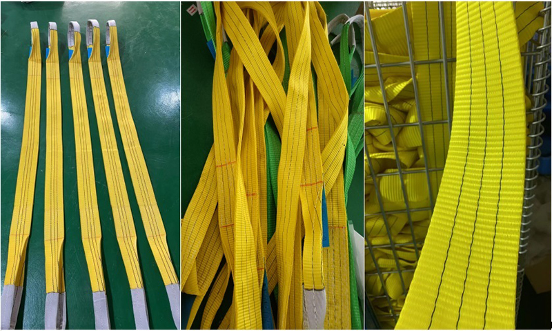 duplex webbing sling, 2 ply webbing sling, polyester webbing slings
